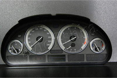 BMW E38 светодиодные шкалы (циферблаты) на панель приборов - дизайн 2